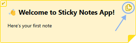 Image explaining how to copy the text of the note