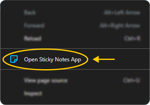 Image showing how to launch the extension via the context menu